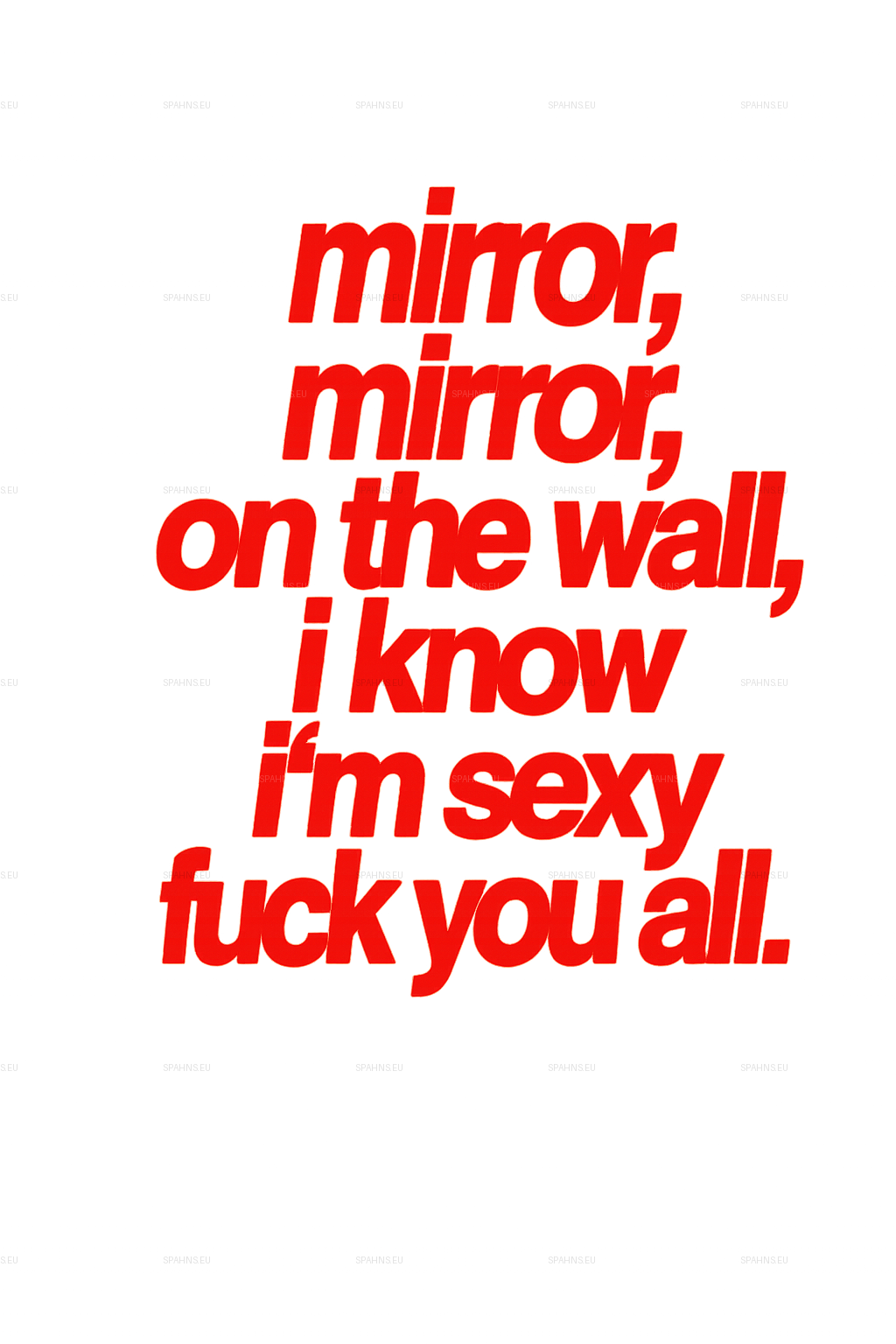 mirror, mirror, on the wall